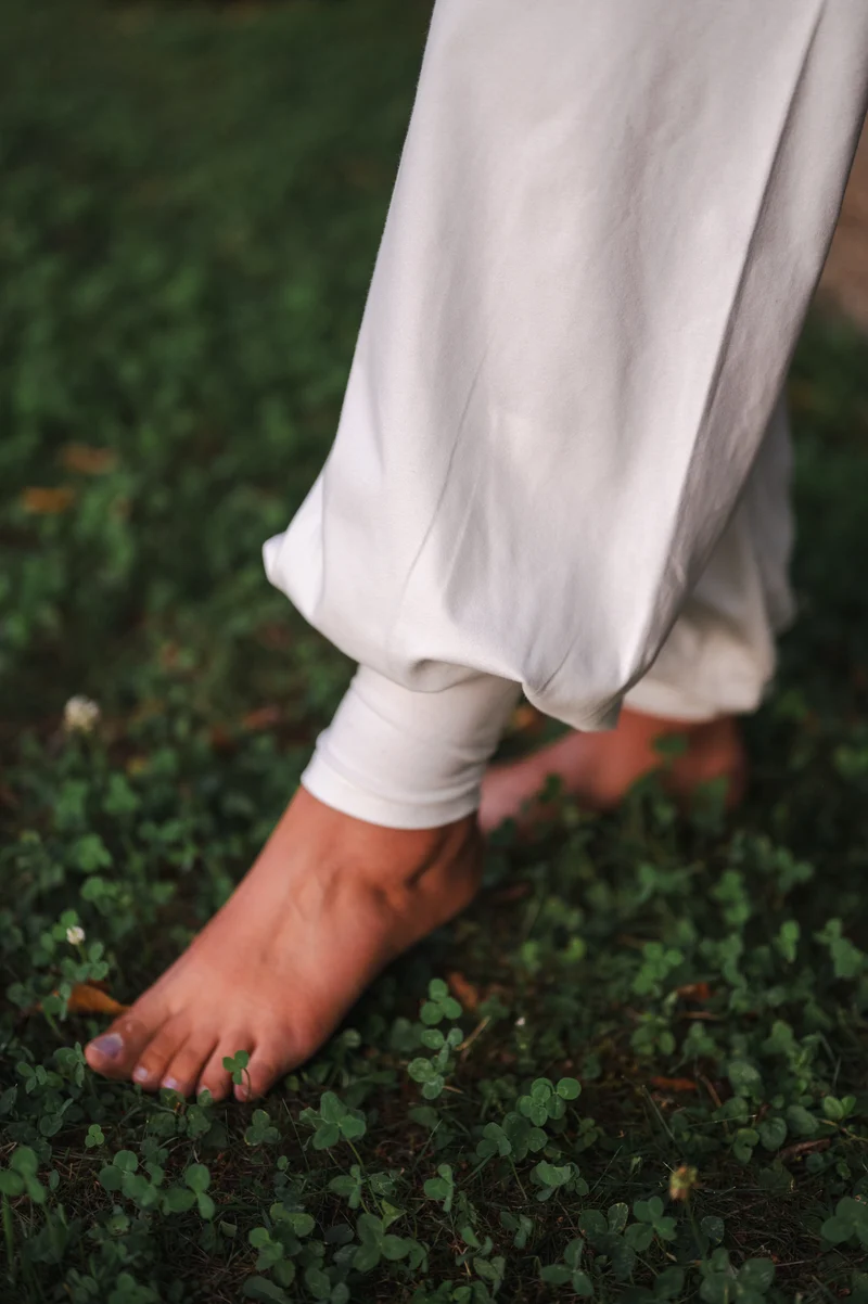 Sohang Yoga Pants — 2-in-1 Organic Cotton Pants with Integrated Skirt