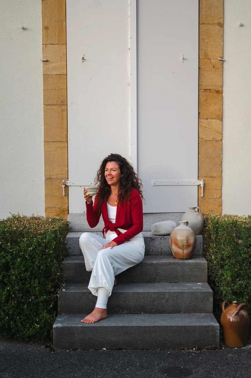 Sohang Yoga Pants — 2-in-1 Organic Cotton Pants with Integrated Skirt