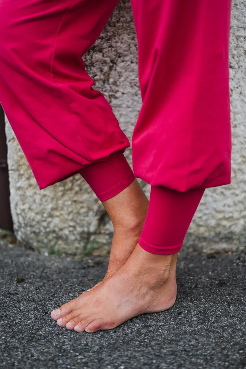 Sohang Yoga Pants — 2-in-1 Organic Cotton Pants with Integrated Skirt