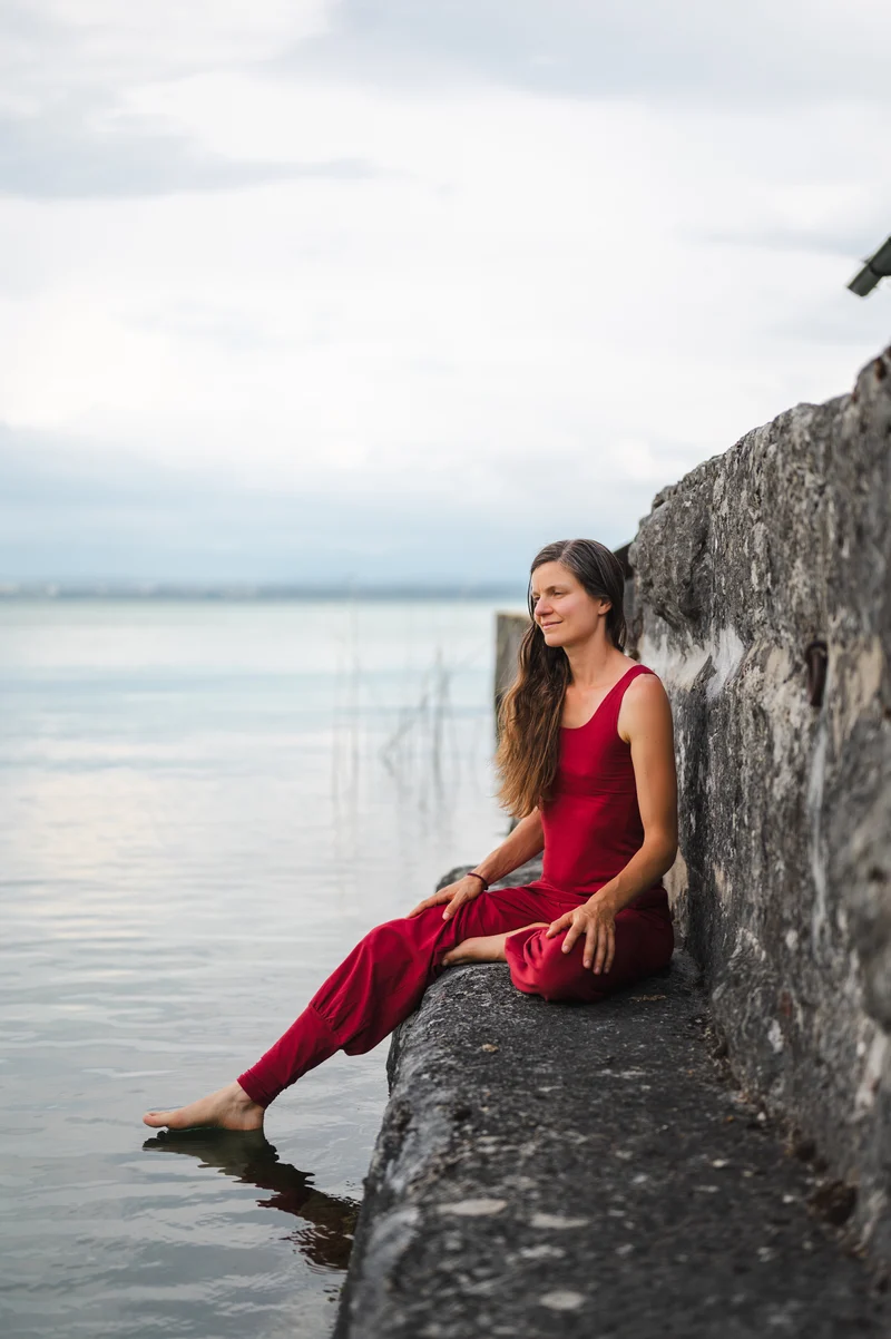 Sohang Yoga Pants — 2-in-1 Organic Cotton Pants with Integrated Skirt