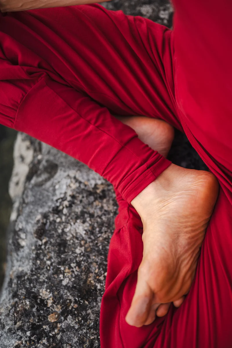 Sohang Yoga Pants — 2-in-1 Organic Cotton Pants with Integrated Skirt