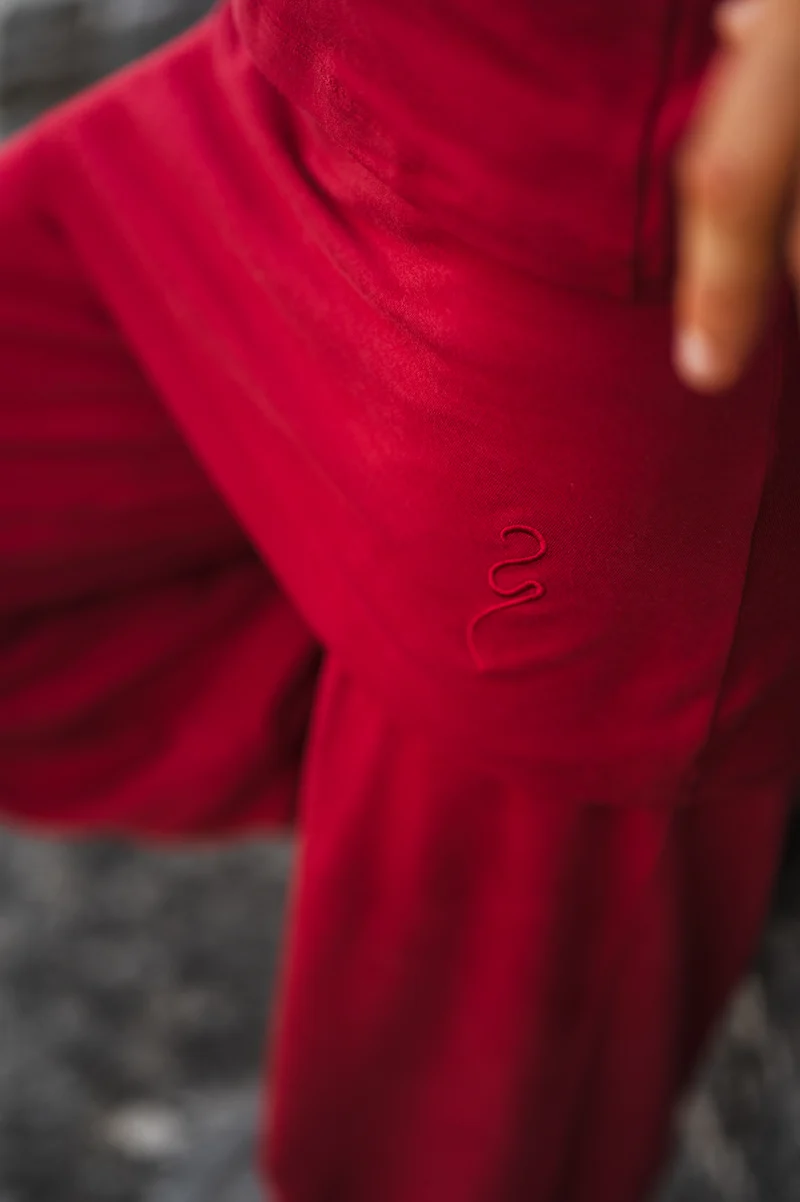 Sohang Yoga Pants — 2-in-1 Organic Cotton Pants with Integrated Skirt
