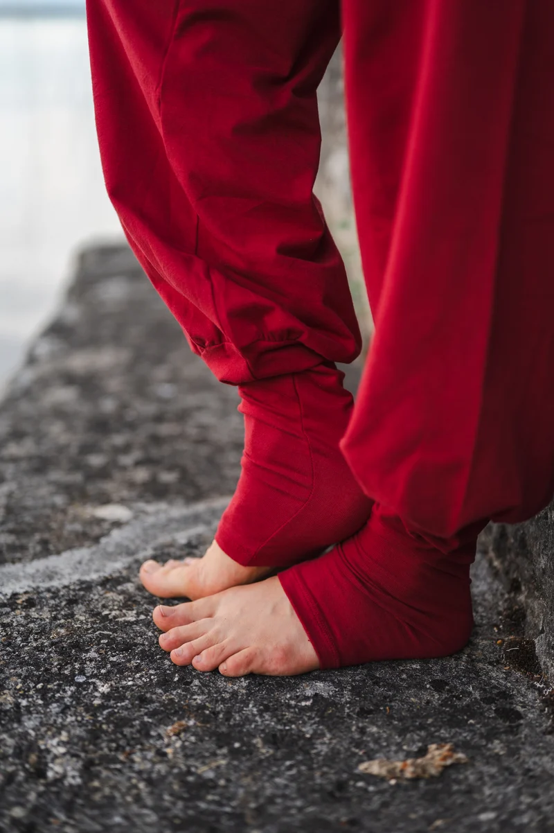 Sohang Yoga Pants — 2-in-1 Organic Cotton Pants with Integrated Skirt