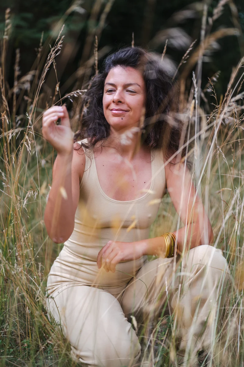 Sohang Yoga Pants — 2-in-1 Organic Cotton Pants with Integrated Skirt