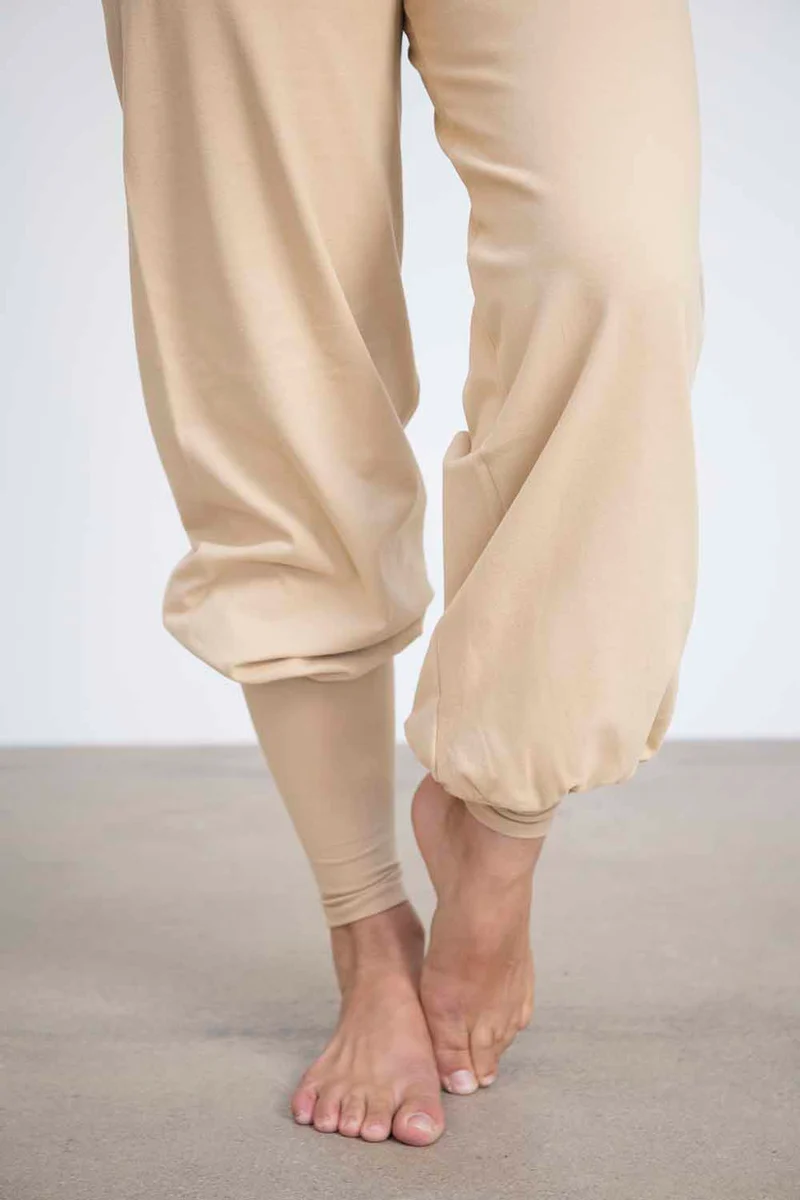 Sohang Yoga Pants — 2-in-1 Organic Cotton Pants with Integrated Skirt