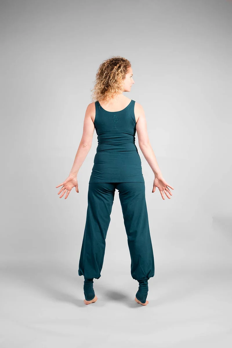 Sohang Yoga Pants — 2-in-1 Organic Cotton Pants with Integrated Skirt