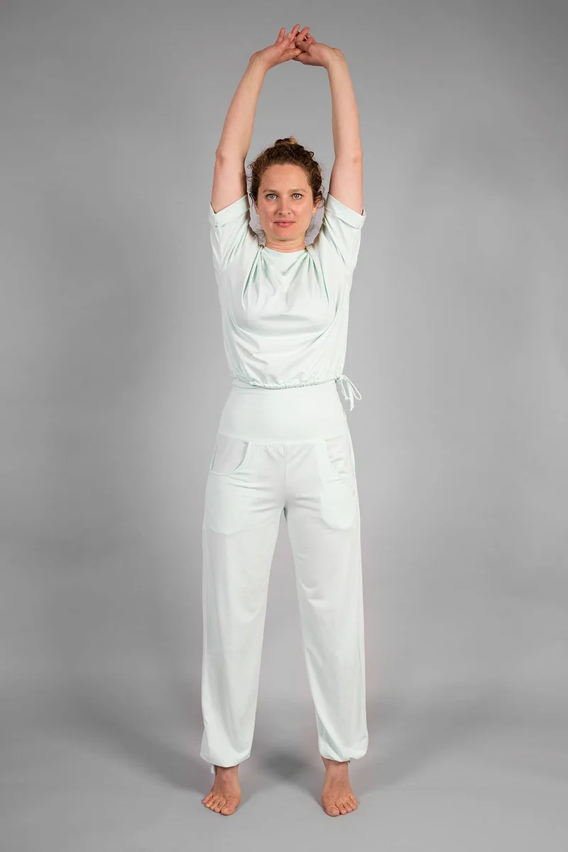 Lilii Loose Fit Pants — Bamboo & Organic Cotton Yoga Pants with Extra-Long Double Waistband