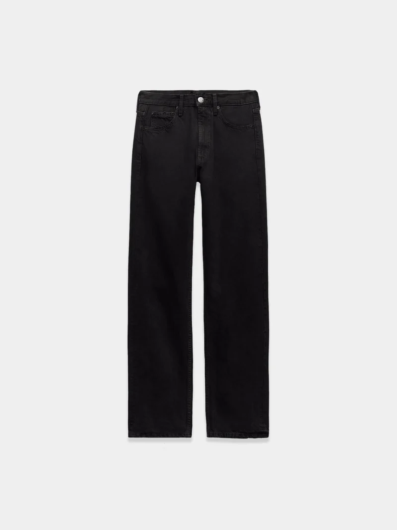 Mid-rise jeans with straight-leg