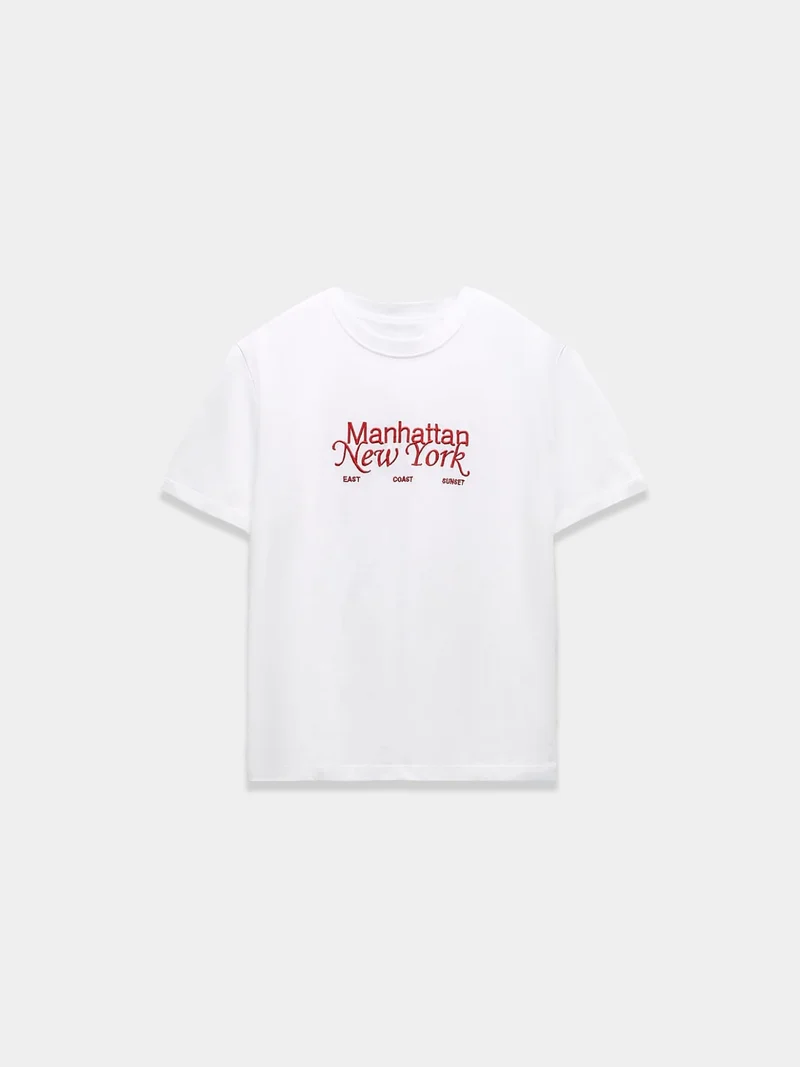 White T-shirt with print
