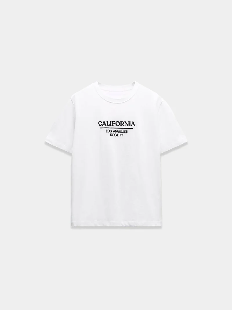 White T-shirt with print