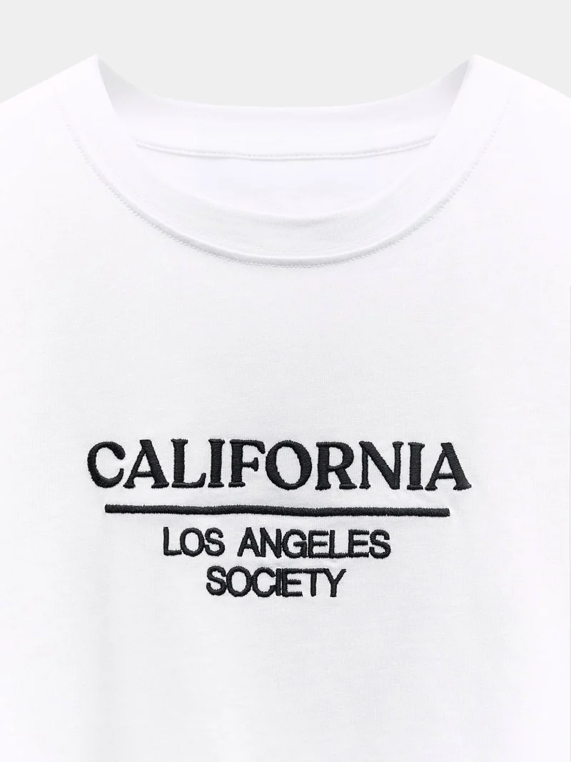 White T-shirt with print