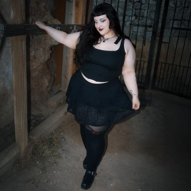 Halloween Tights - Mothman - Black