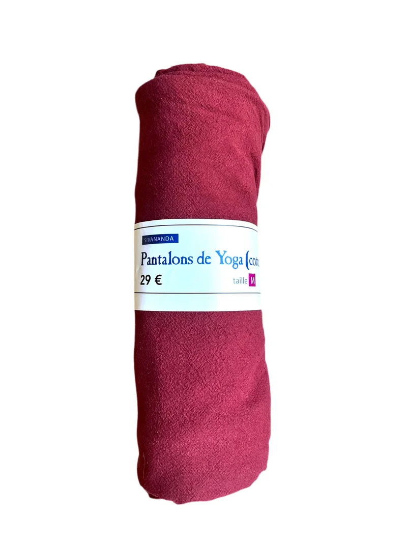 Pantalon de yoga 100 % coton (marron)