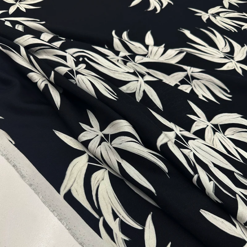 Imperfetto - Tissu Toile Lin, Rayonne - Foglia
