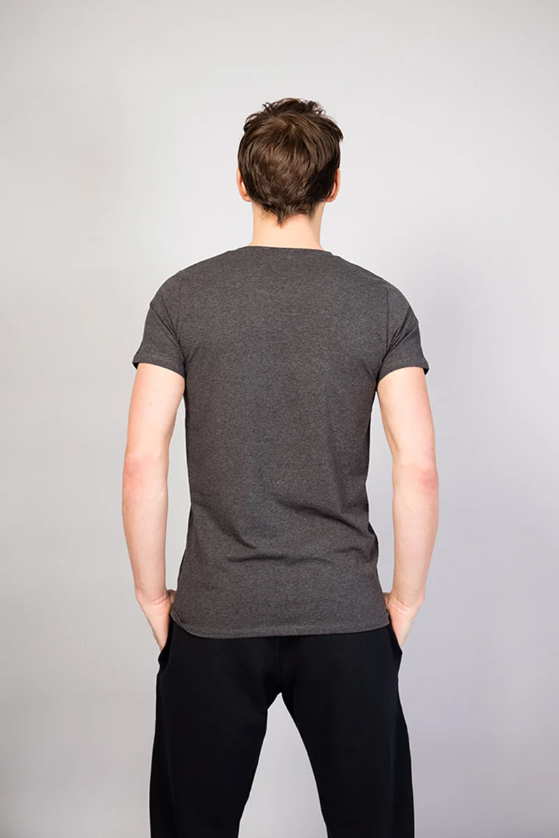 Bencha yoga T-shirt round neck - Dark Grey