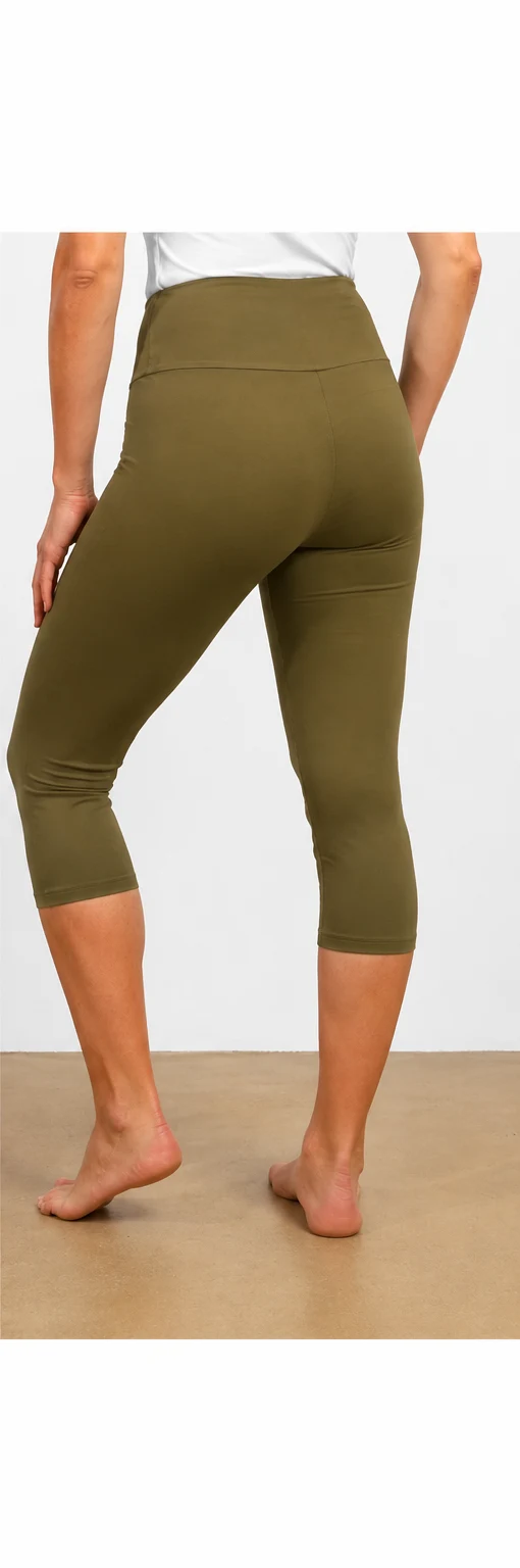 Alya Capri Legging — Khaki (Last Pieces)