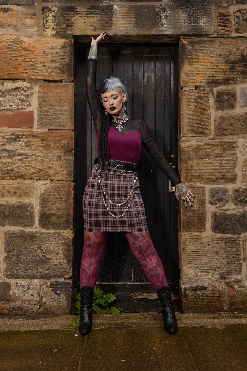 Plaid Mini Skirt - Bonnie