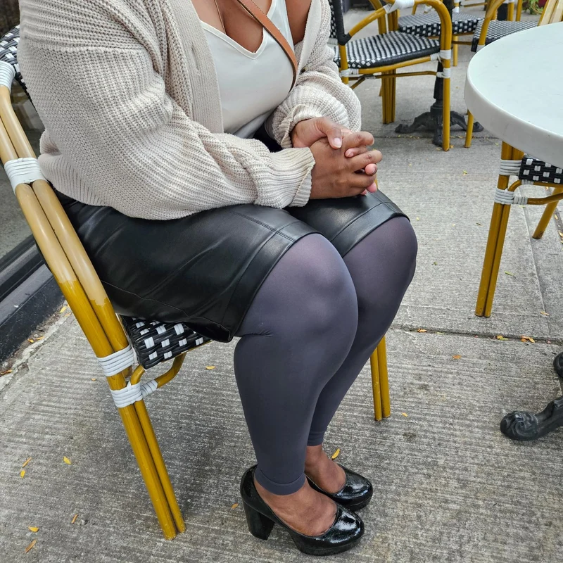 Footless Tights - Slate