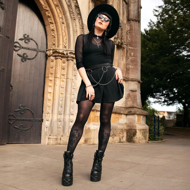 50 Denier Semi-Opaque Halo Tights - Liquorice
