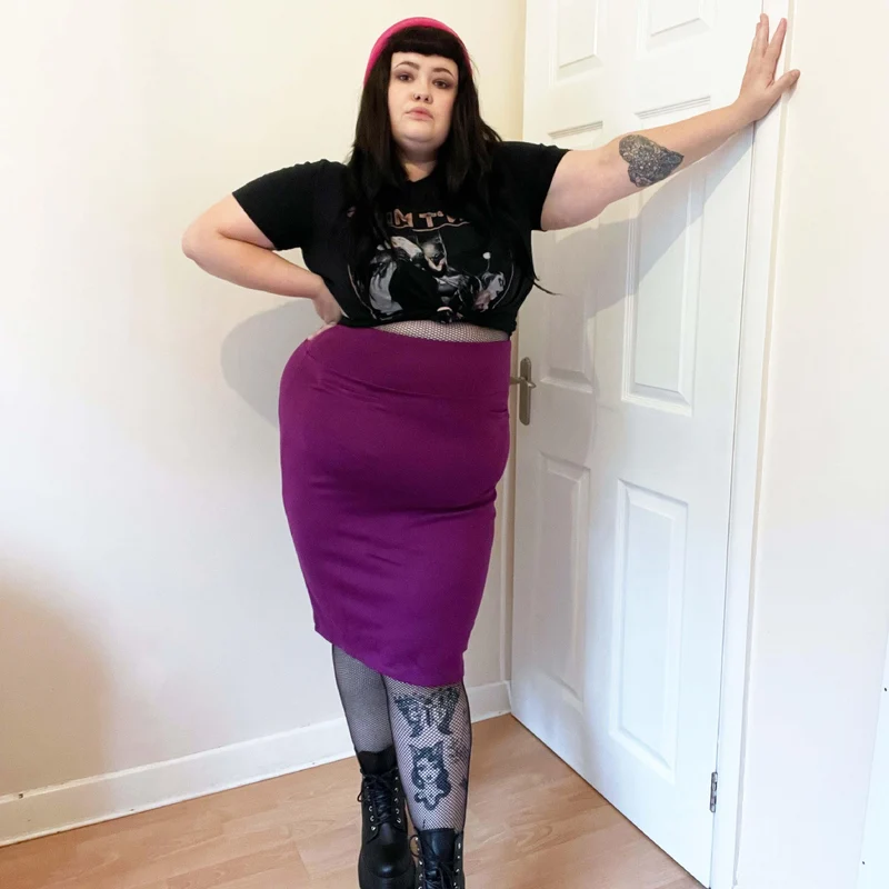 Pencil Skirt - Figgy Pudding