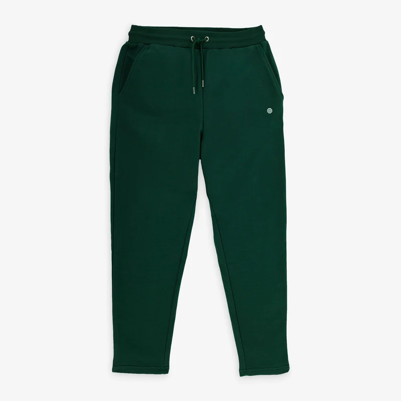 Jogging Paolo en coton gratté vert