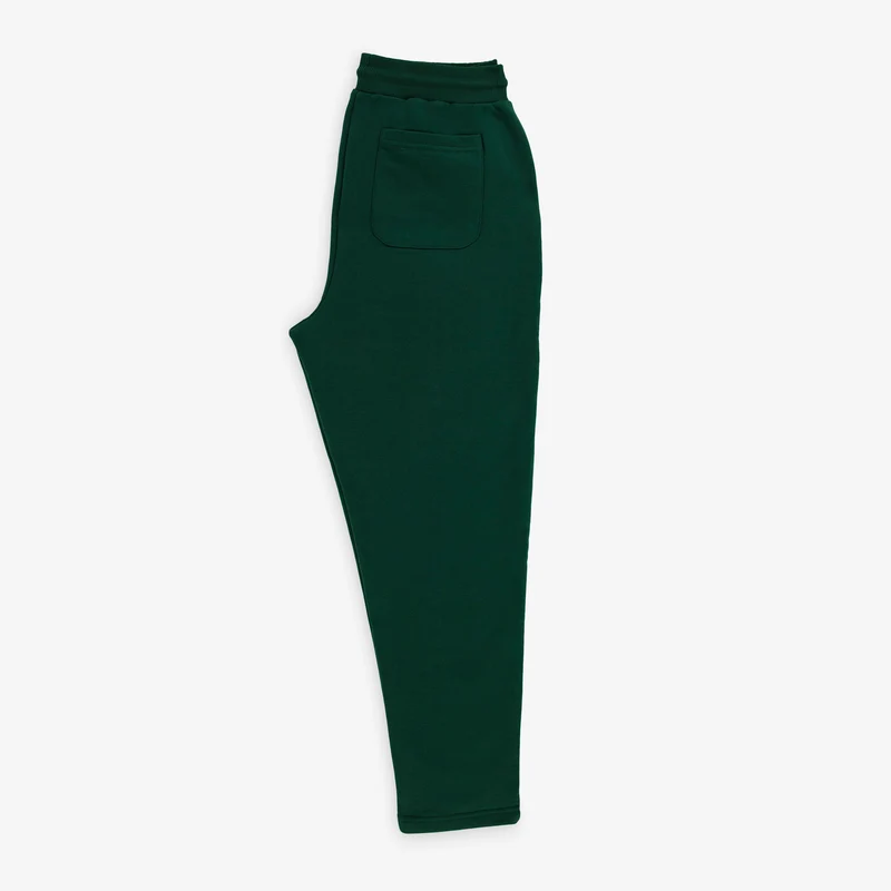 Jogging Paolo en coton gratté vert