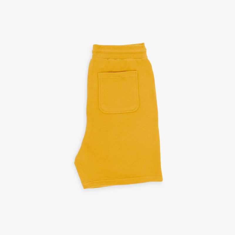 Short en coton molletonné jaune