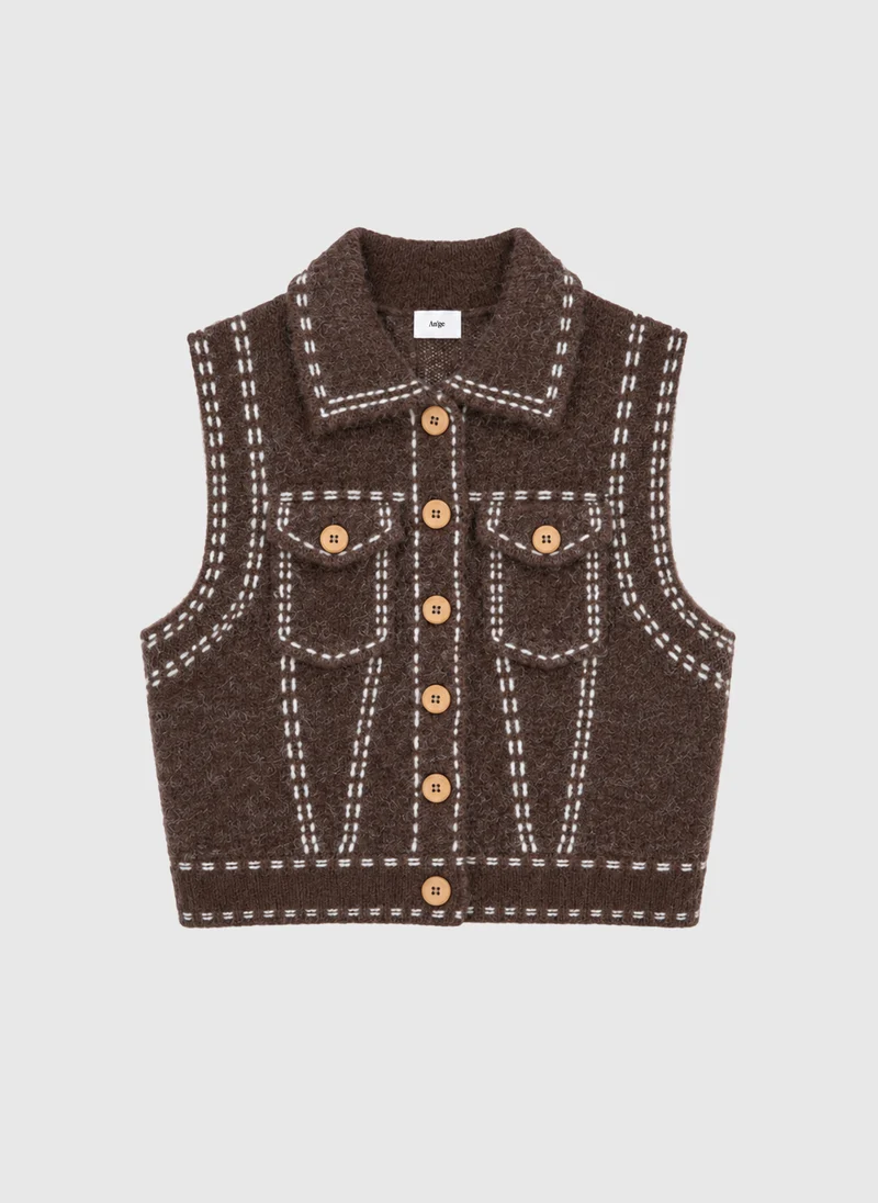 GILET LEWAYNE moka