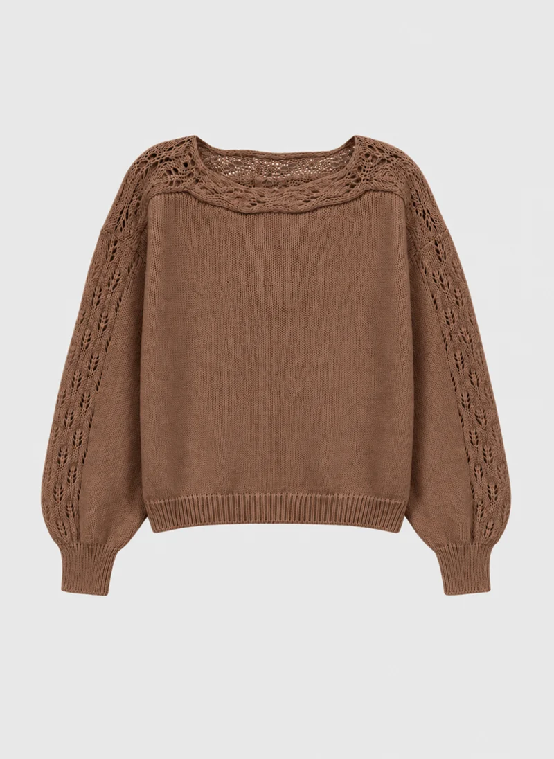 PULL LUCINDY noisette