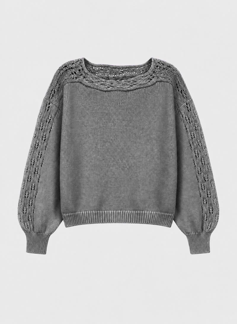 PULL LUCINDY gris chine