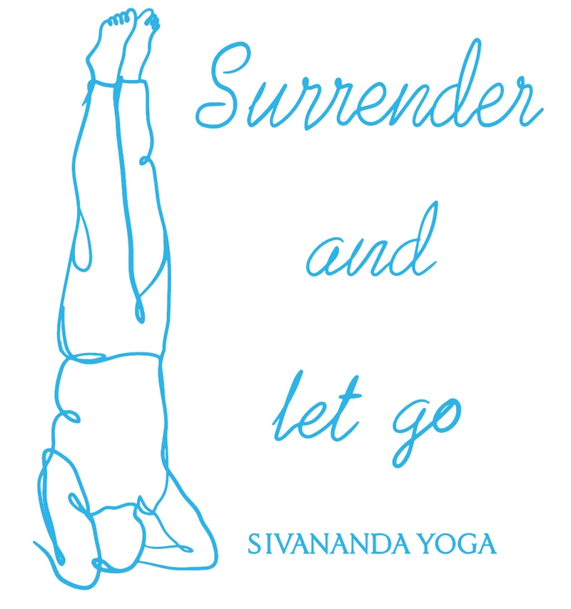 T-shirt de yoga unisexe standard en coton blanc - Abandonner et lâcher prise