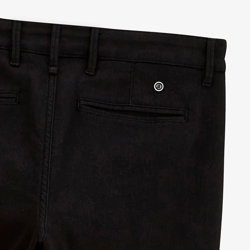 Pantalon coupe confort coton stretch noir 702