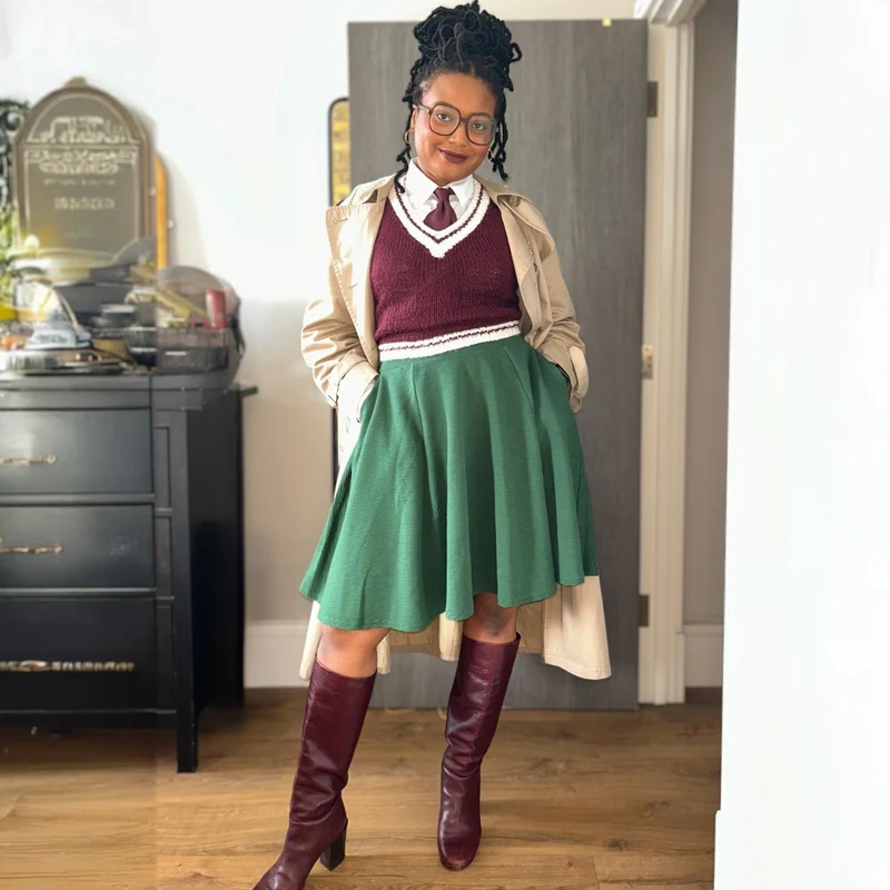 Ottoman Flare Skirt - Petit Pois