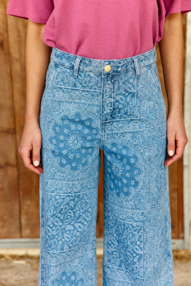 Petronia - Jean large jacquard