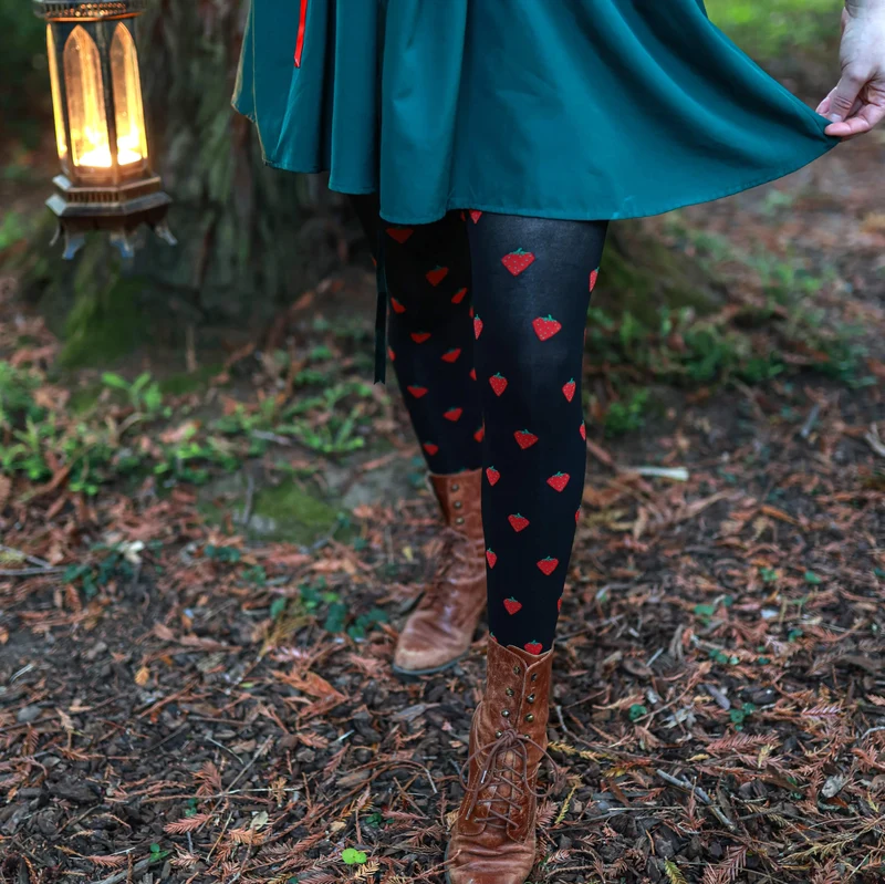 Juicy Fruit Print Tights