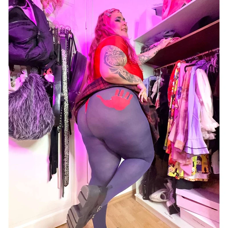 80 Denier Crotchless Tights - Brat