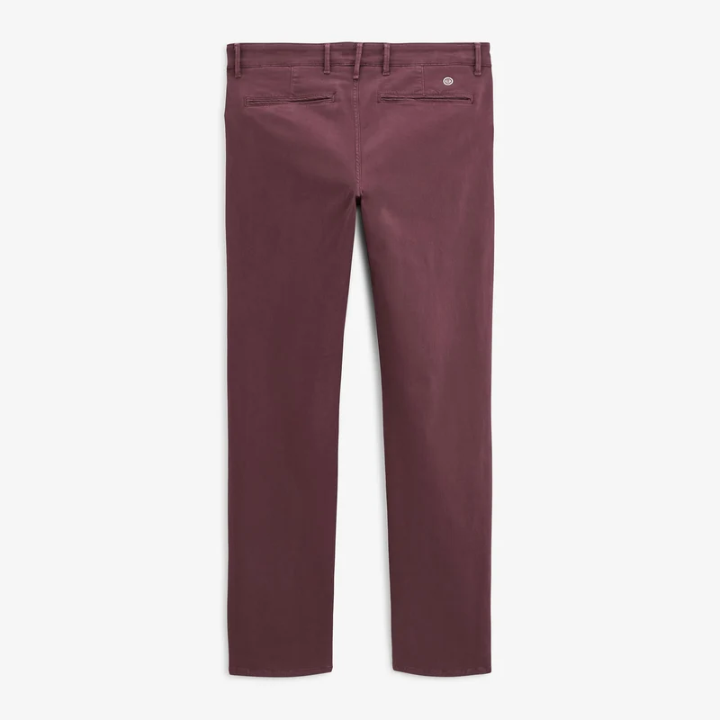 Pantalon coupe confort coton stretch rouge 702