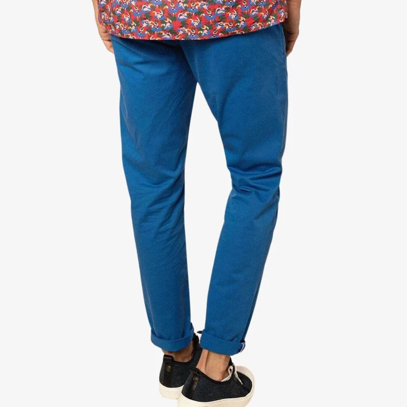 Chino 702 bleu roi coupe droite