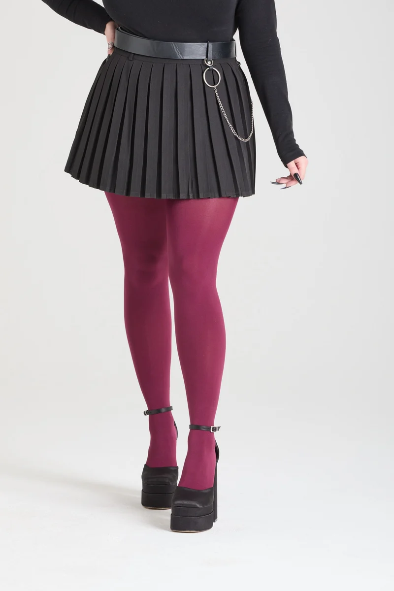 80 Denier Tights - Cherry