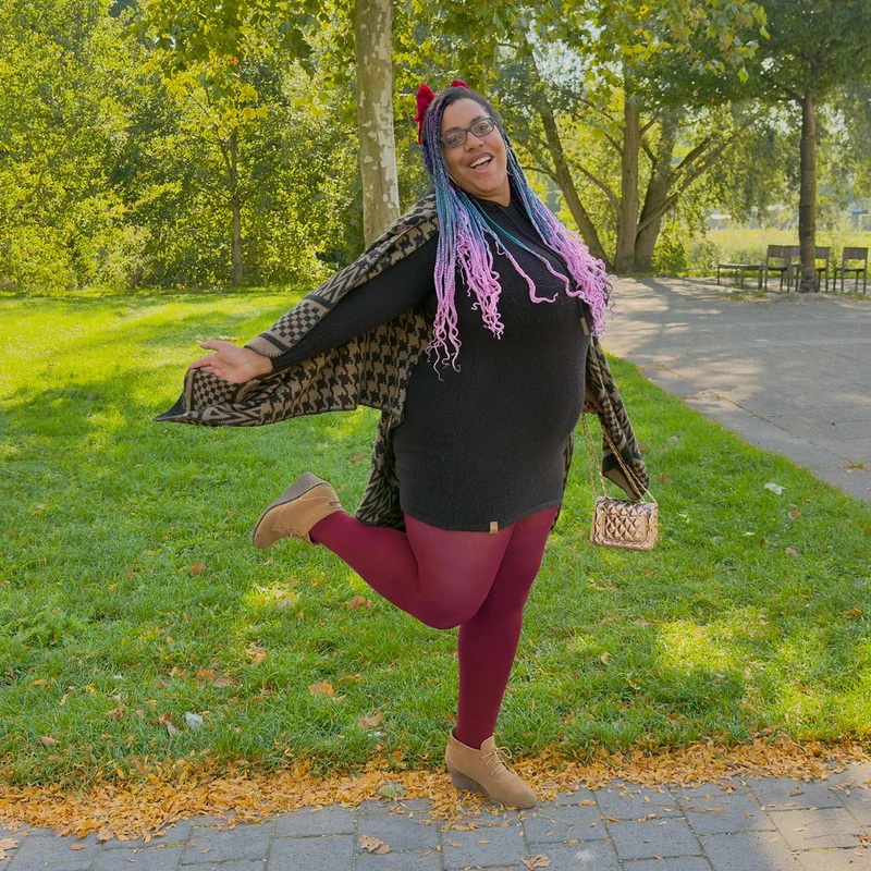 80 Denier Tights - Cherry