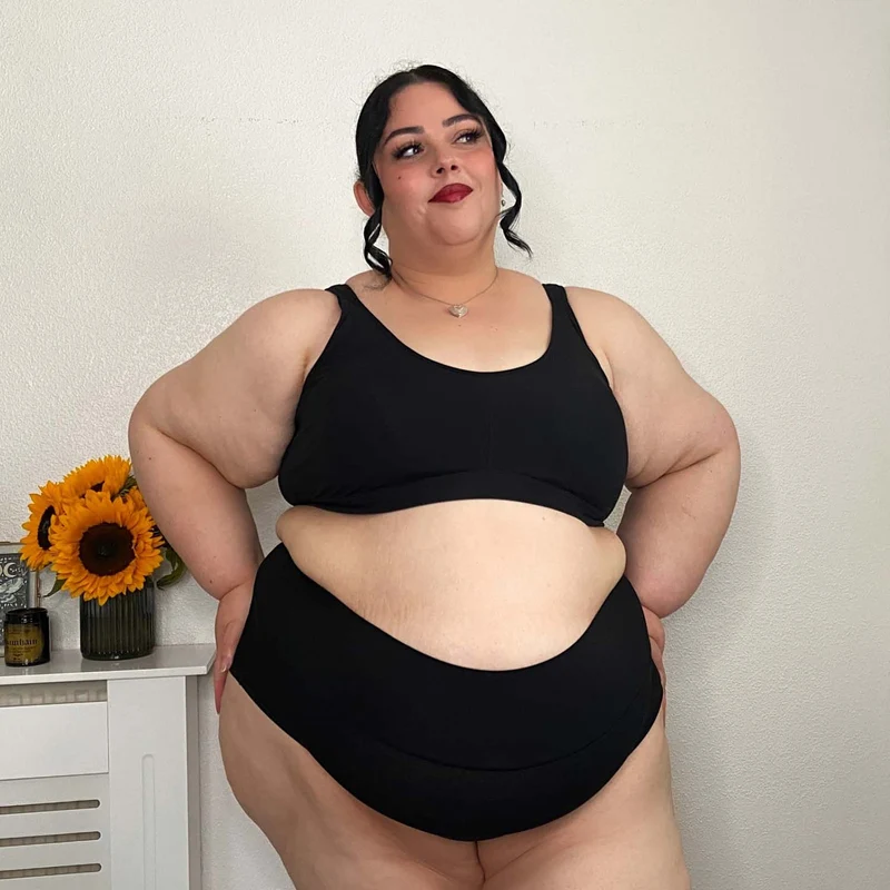 5 Pack Organic Cotton Full Brief Knickers - Black