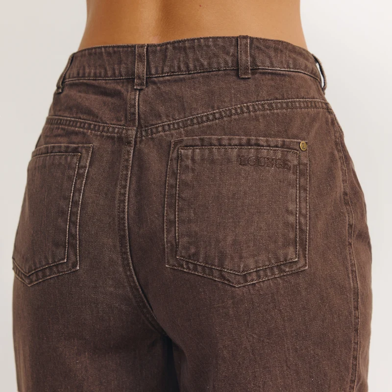 Jean Large à Taille Basse - Expresso