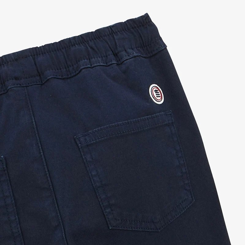 Chino 734 garçon avec taille élastiquée bleu foncé coupe droite confort