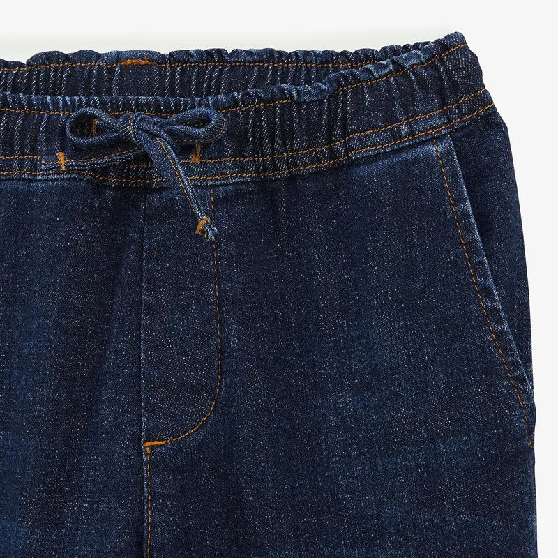 Chino 734 garçon en denim bleu brut coupe droite confort
