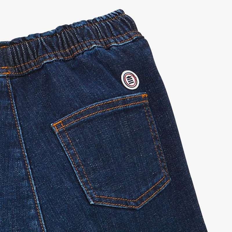 Chino 734 garçon en denim bleu brut coupe droite confort