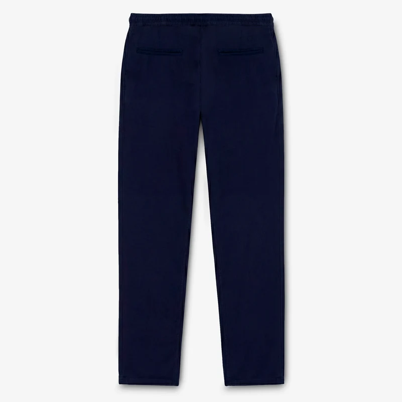 Pantalon 557 en coton taille élastiquée bleu marine