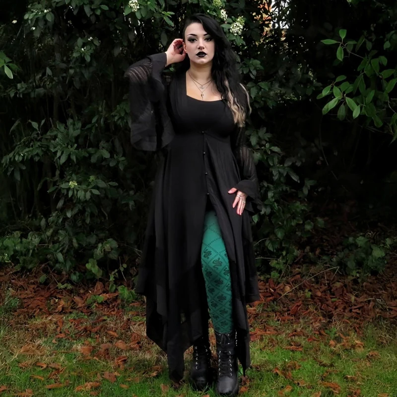 80 Denier Opaque Tights - Corra Snakes - Foliage Green