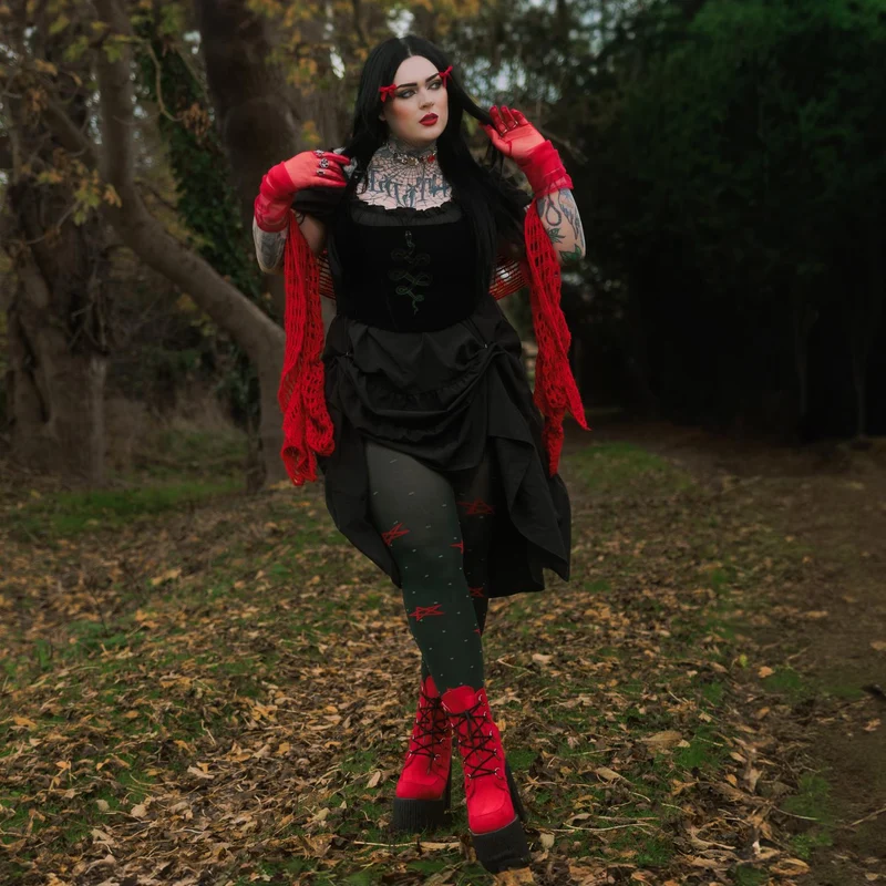 80 Denier Opaque Tights - Woodland Magick