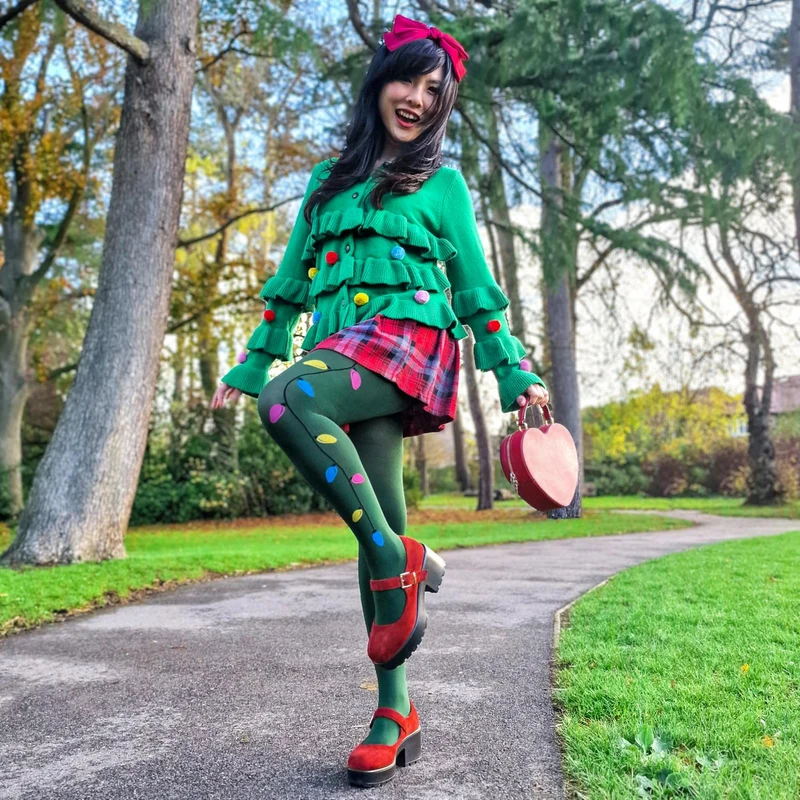 80 Denier Opaque Tights - Fairy Lights