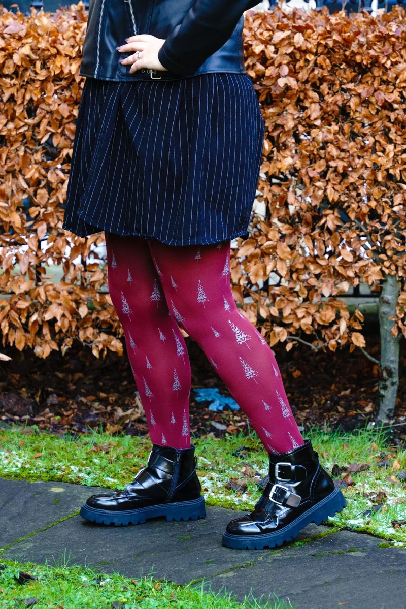 80 Denier Opaque Tights - Enchanted Forest